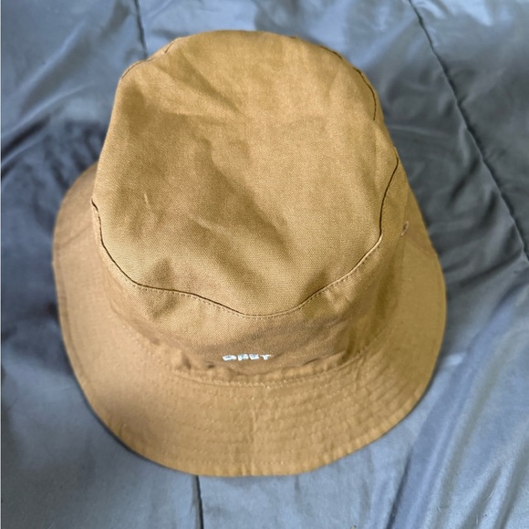 Obey Aqua and Tan Leopard Print Bucket Hat - Picture 9 of 11